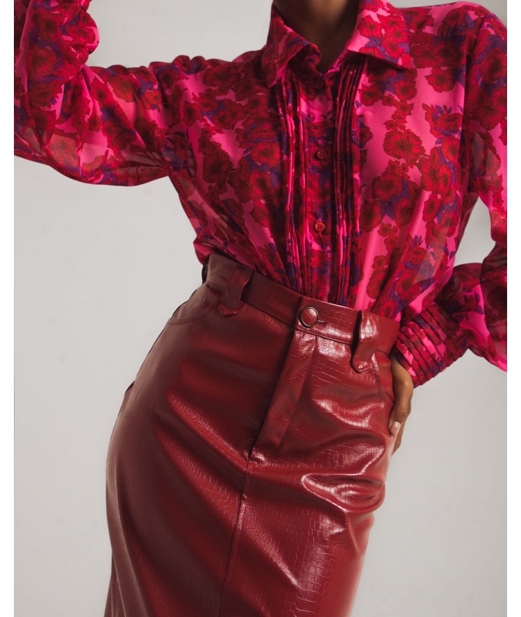 Iraida Nadia Croco Skirt Iraida Nadia Croco Skirt